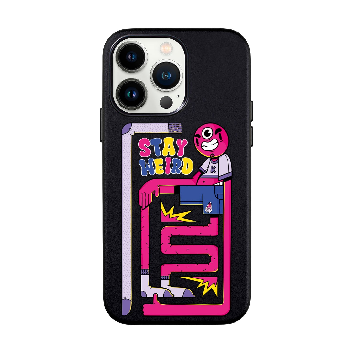 OG TOOTHY-iPhone 13 Pro Max Leather Kılıf