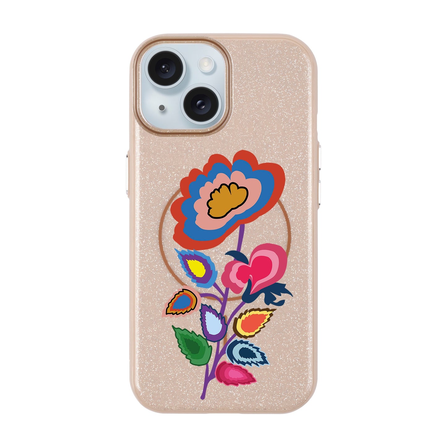 KNITTED FLOWER-iPhone 15 Plus Radiant Kılıf MagSafe Özellikli
