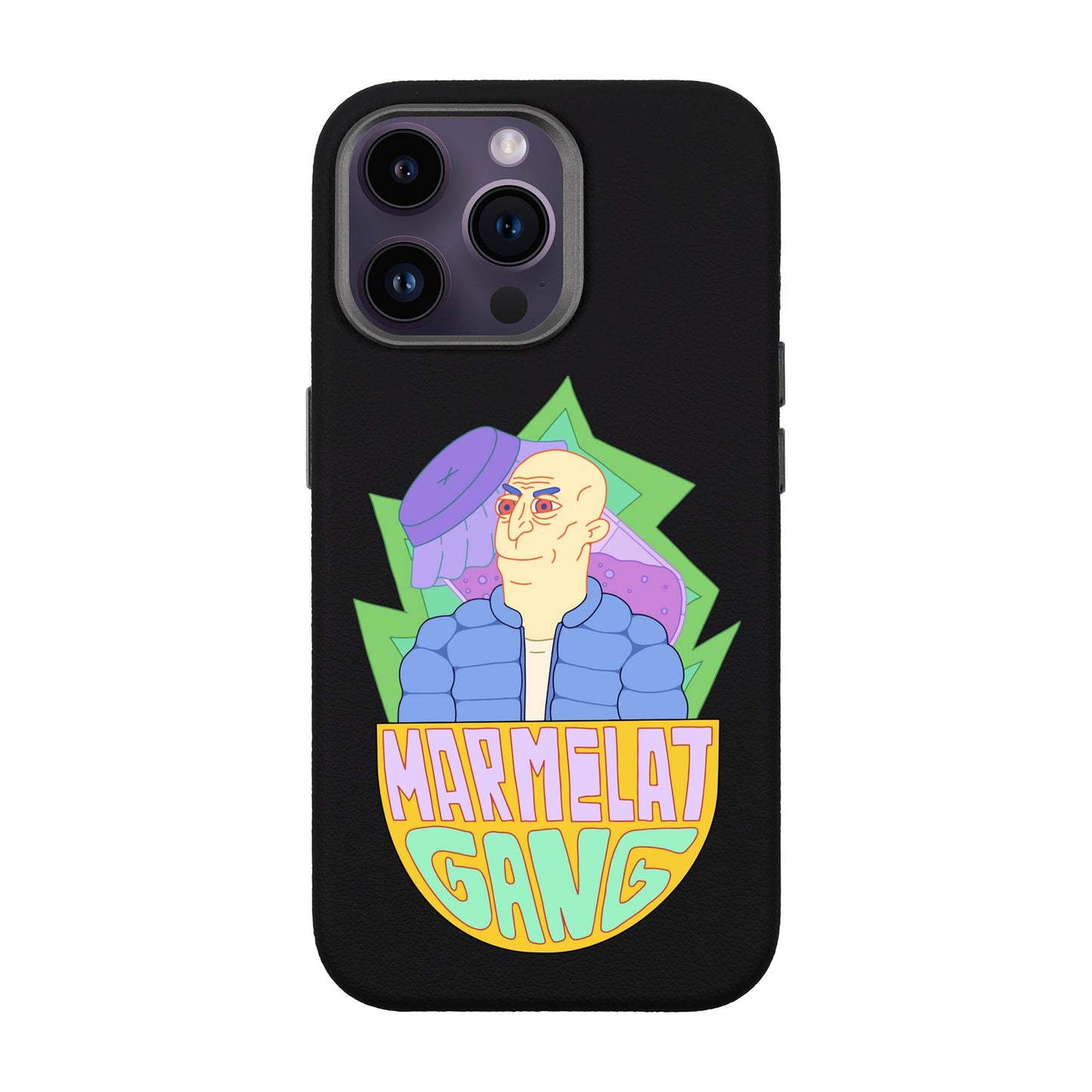 MARMELAT GANG-iPhone 14 Pro Max Leather Premium Kılıf MagSafe Özellikli