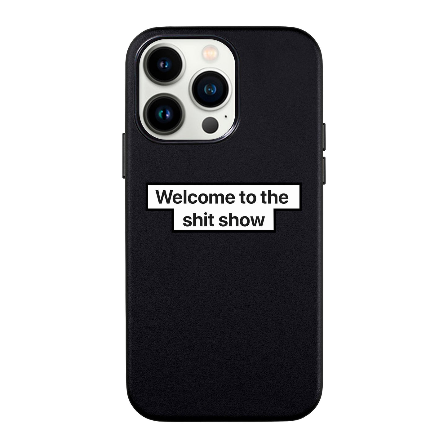 WELCOME-iPhone 13 Pro Max Leather Kılıf