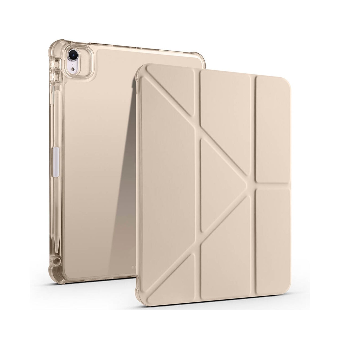 Apple iPad Air 11 inç 2025 M3-Trigon Folding Kalemlikli Standlı Kılıf
