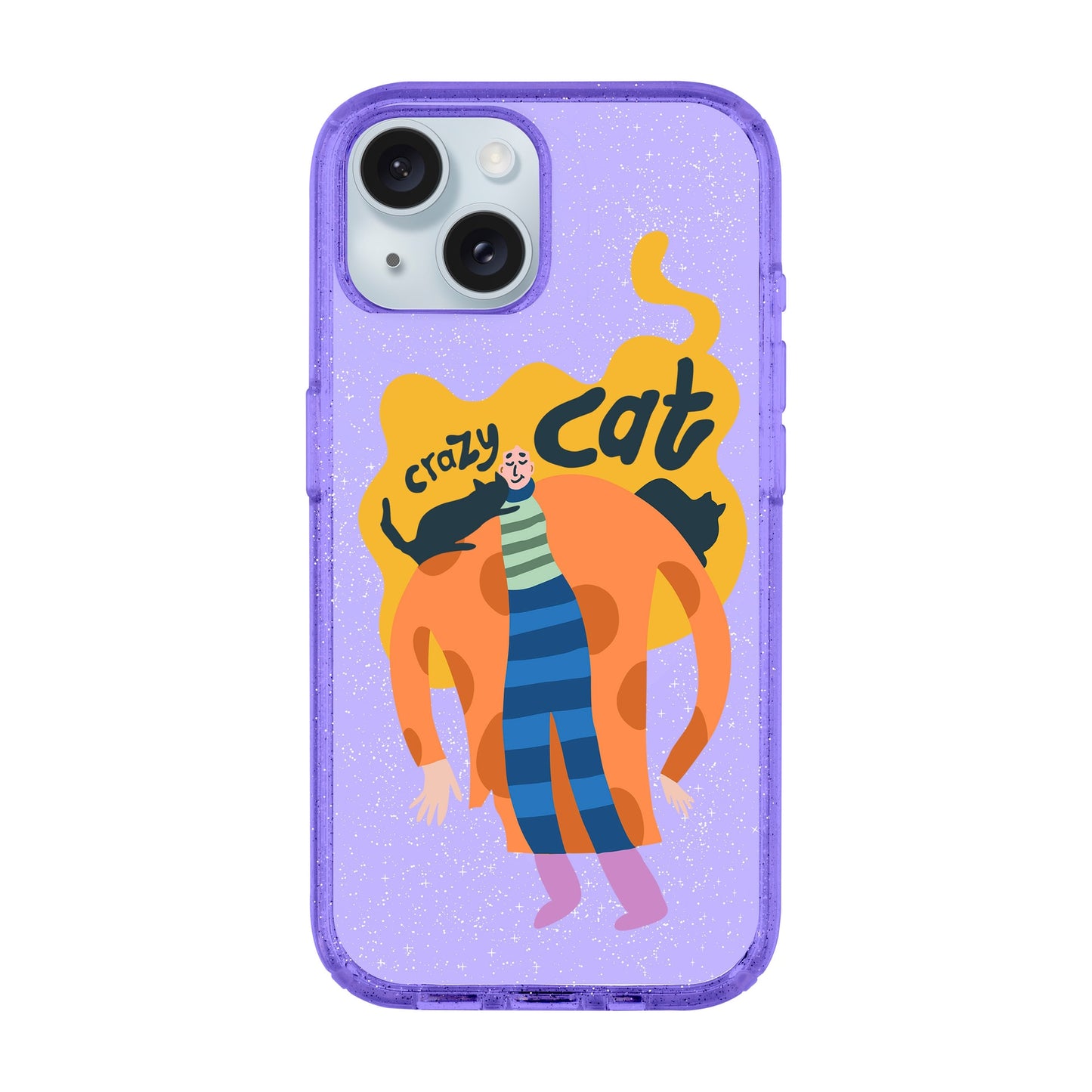 CRAZY CAT-iPhone 15 Plus Shiny Kılıf MagSafe Özellikli