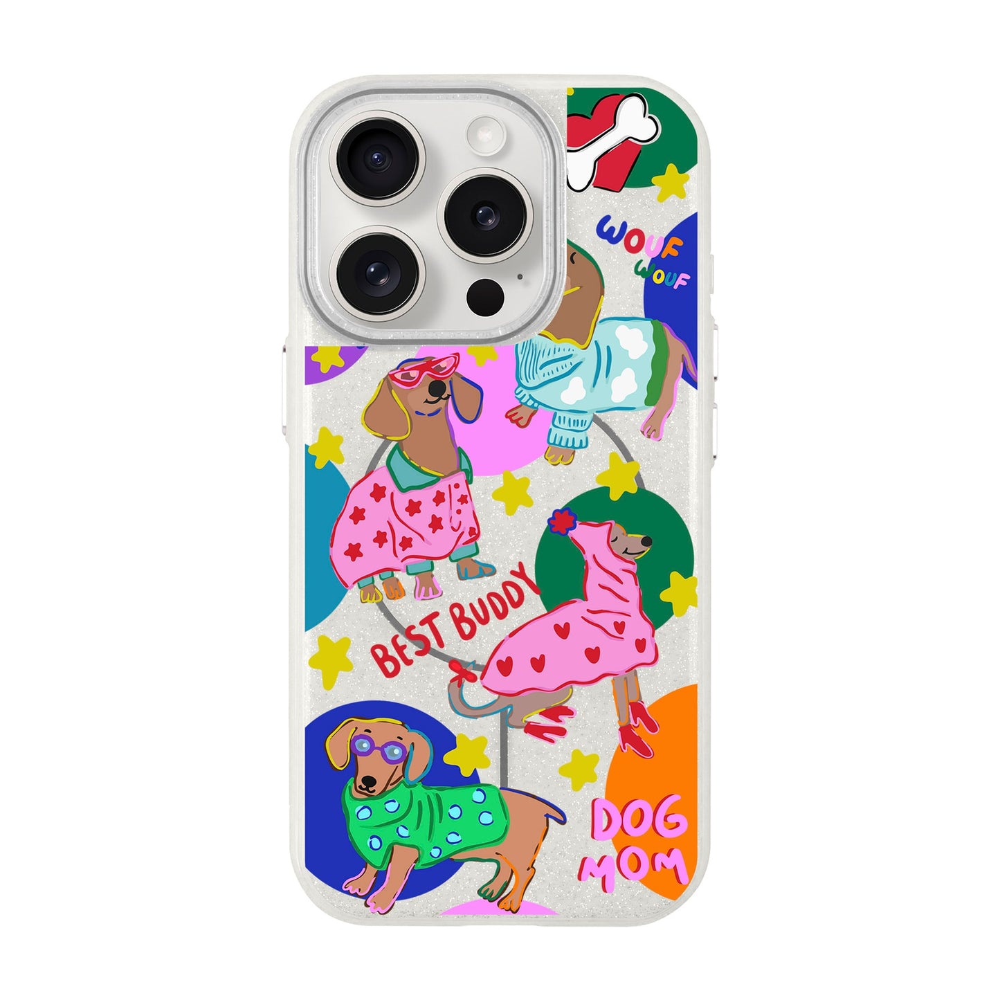 DOG MOM-iPhone 15 Pro Radiant Kılıf MagSafe Özellikli