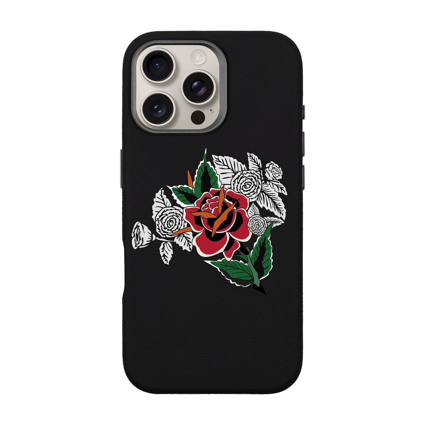 DRY ROSE-iPhone 16 Pro Max Leather Premium Kılıf MagSafe Özellikli