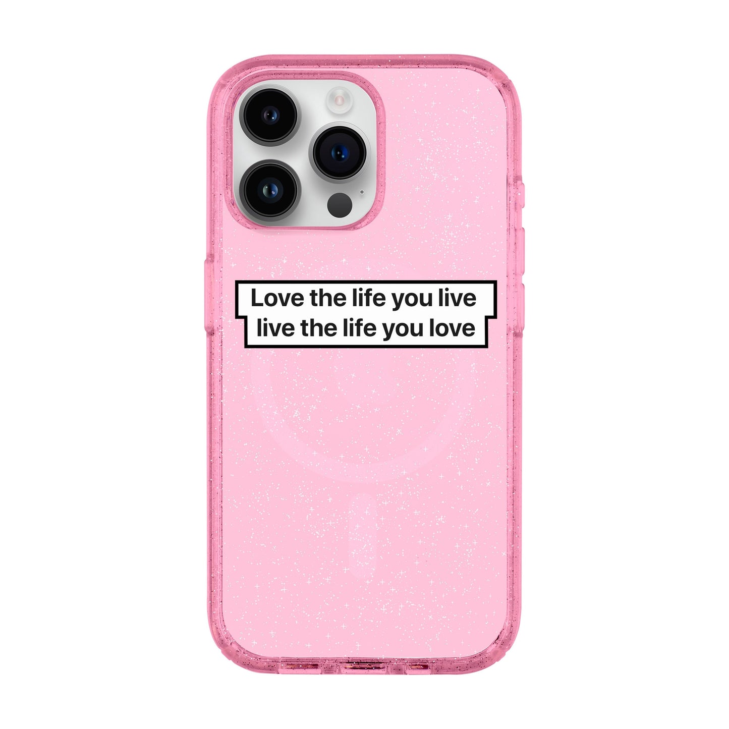 LOVE THE LIFE-iPhone 14 Pro Max Shiny Kılıf MagSafe Özellikli