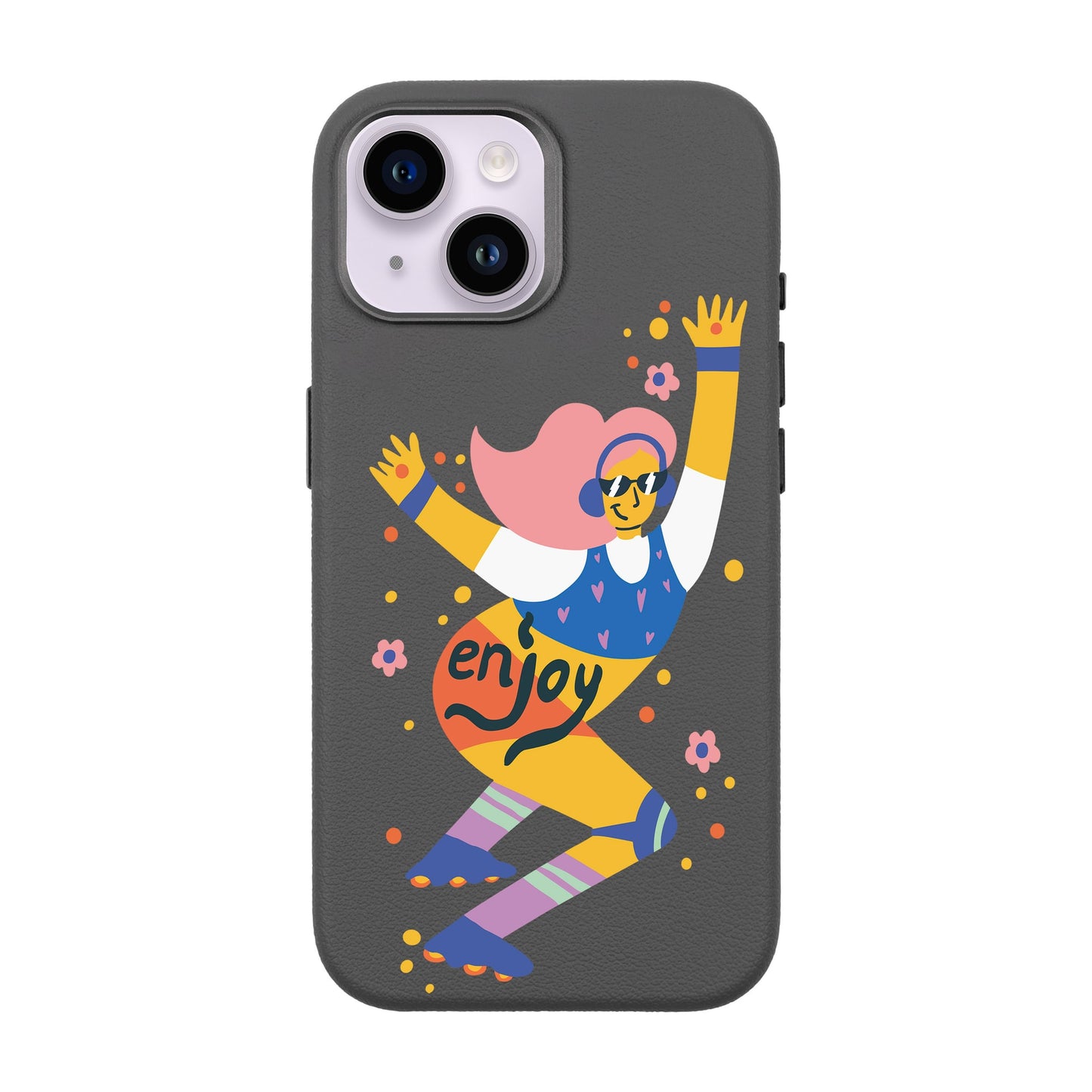 ENJOY-iPhone 14 Leather Premium Kılıf MagSafe Özellikli