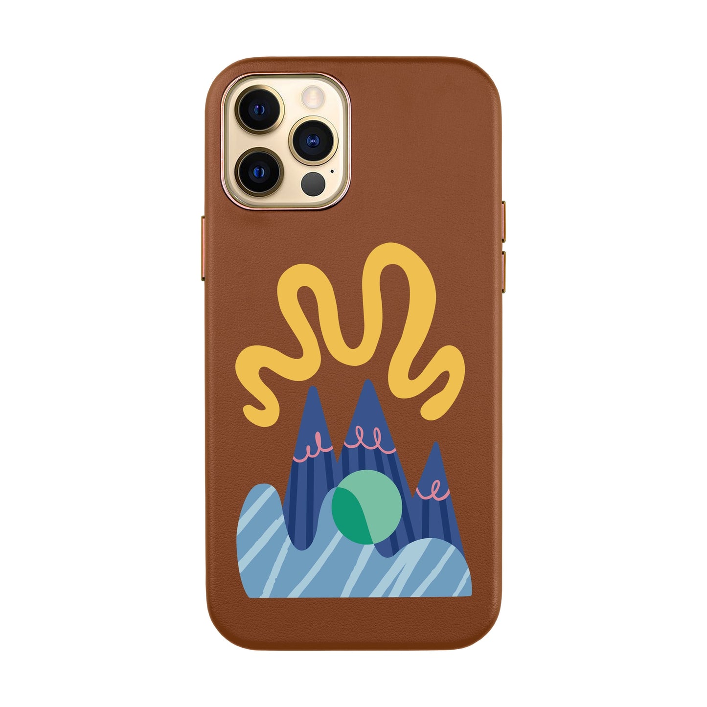 MOUNTAIN-iPhone XR Leather Kılıf