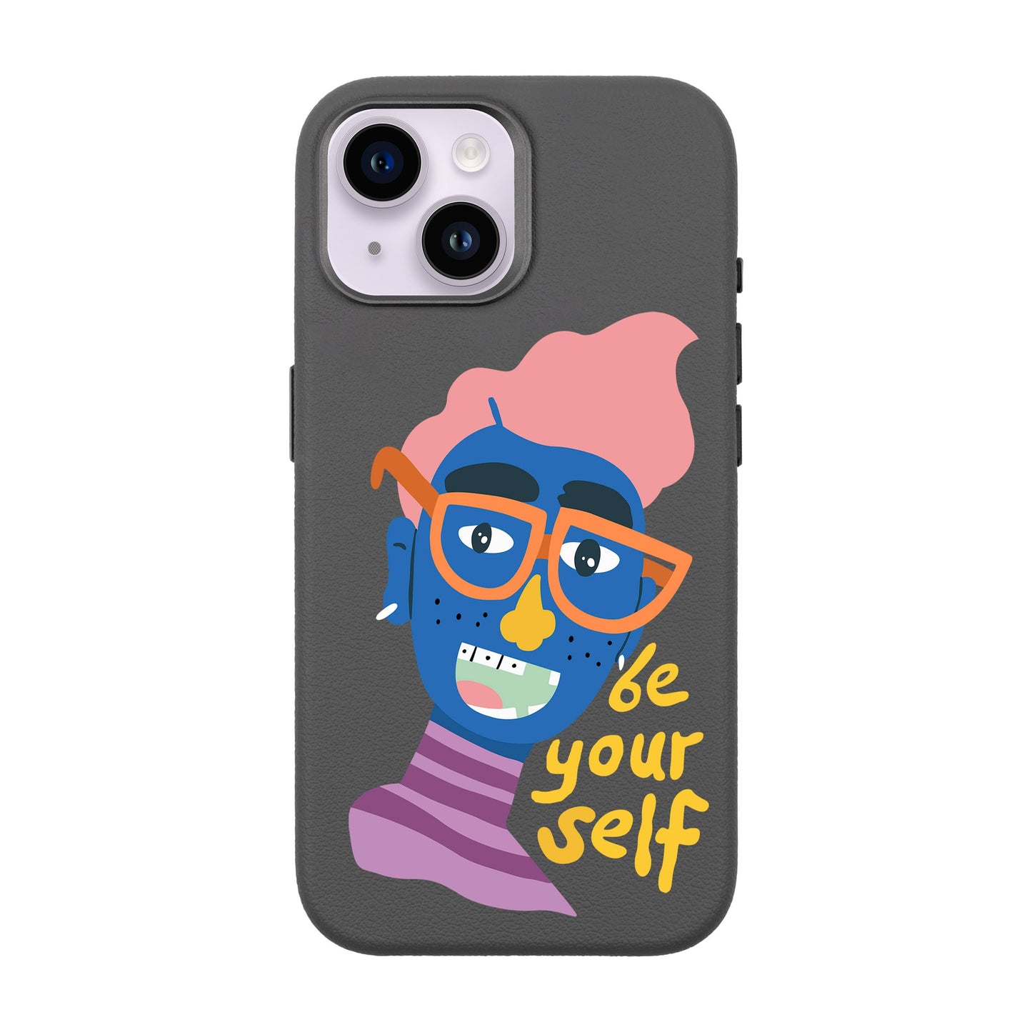 BE YOURSELF-iPhone 13 Leather Premium Kılıf MagSafe Özellikli