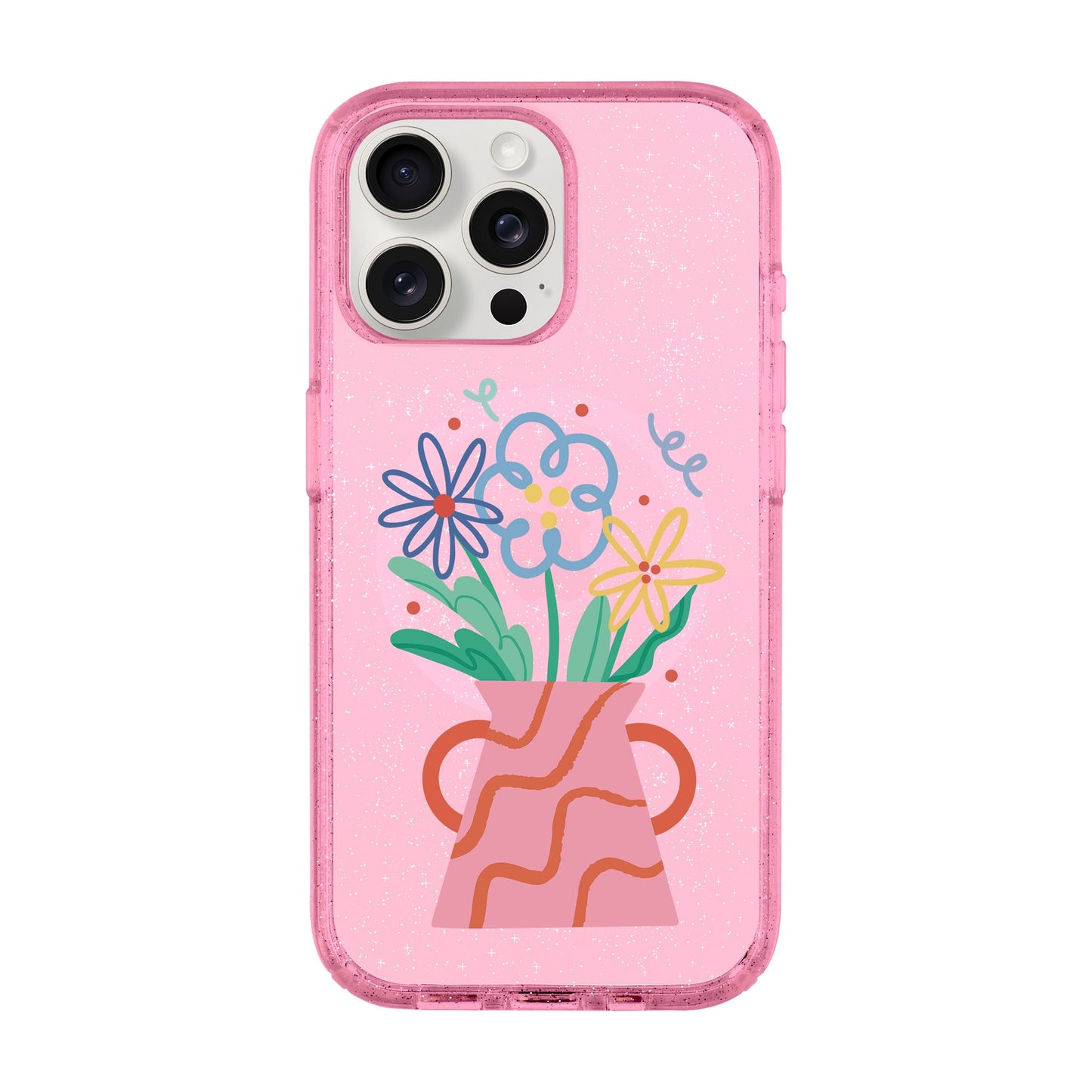 PINK VASE-iPhone 15 Pro Max Shiny Kılıf MagSafe Özellikli