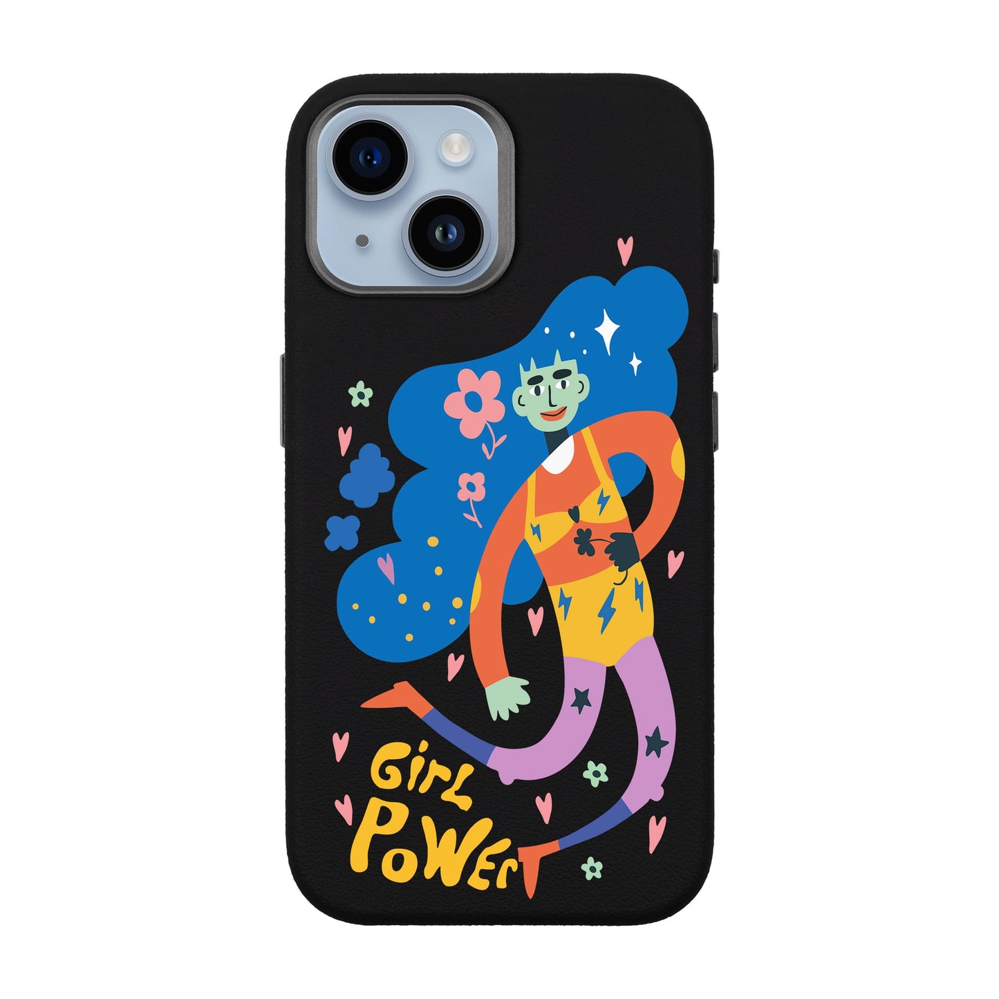 GIRL POWER-iPhone 13 Leather Premium Kılıf MagSafe Özellikli
