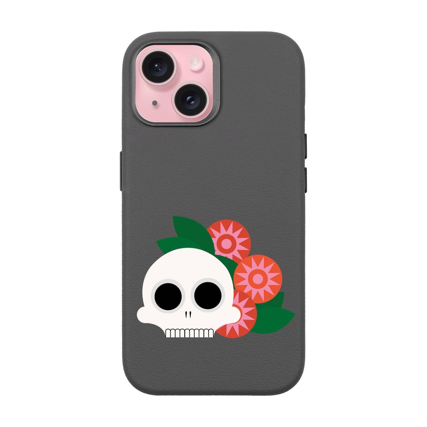 MEMENTO BLOOM-iPhone 15 Leather Premium Kılıf MagSafe Özellikli
