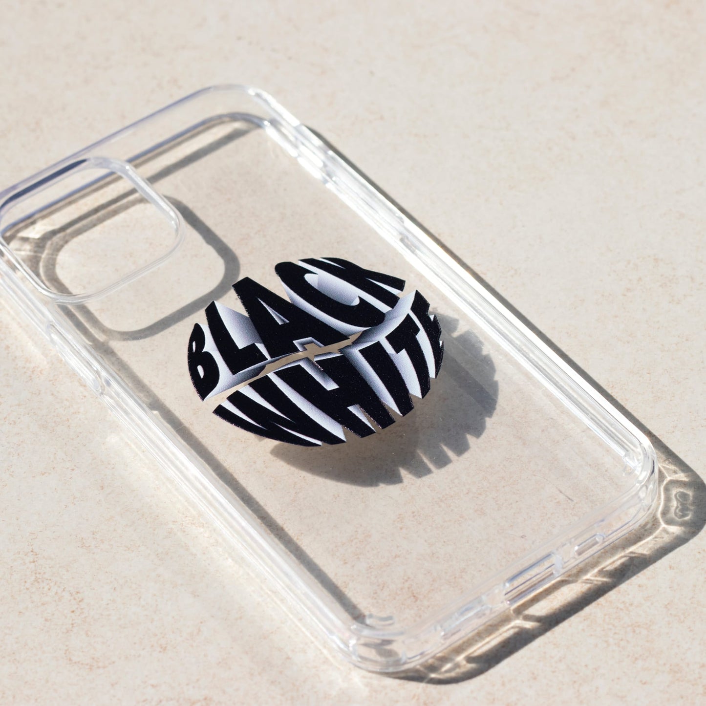 BLACK WHITE-iPhone 12 Pro Max Solid Kılıf