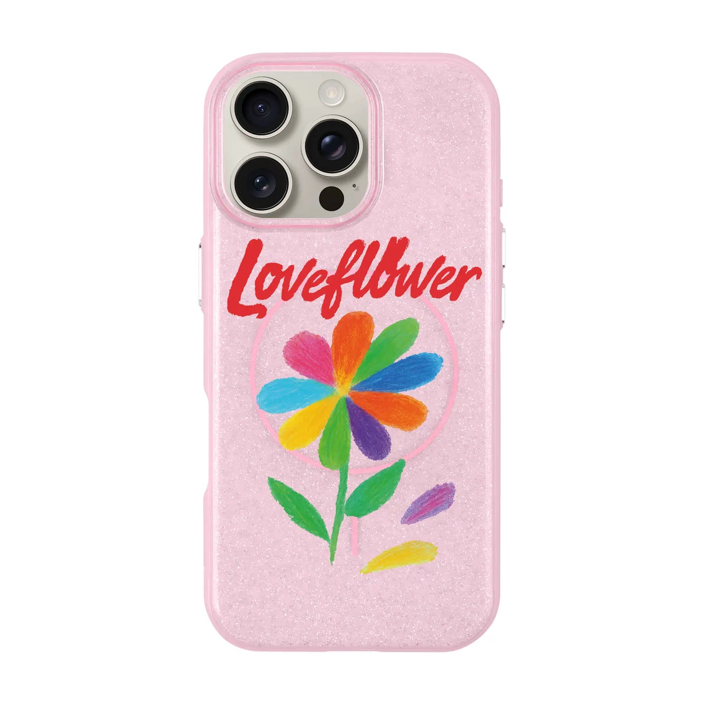 LOVE FLOWER-iPhone 16 Pro Max Radiant Kılıf MagSafe Özellikli