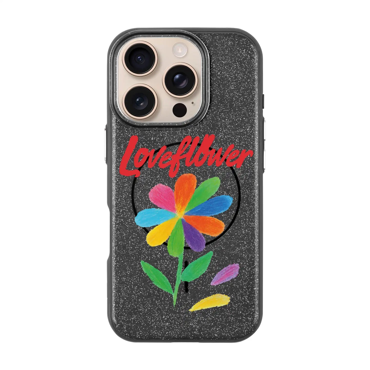 LOVE FLOWER-iPhone 16 Pro Radiant Kılıf MagSafe Özellikli