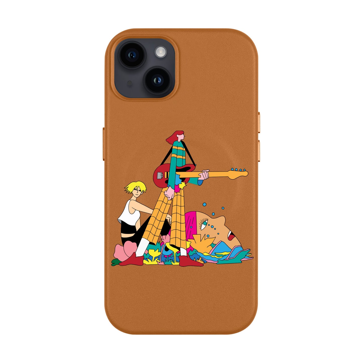 HER BAND-iPhone 14 Plus Leather Kılıf MagSafe Özellikli