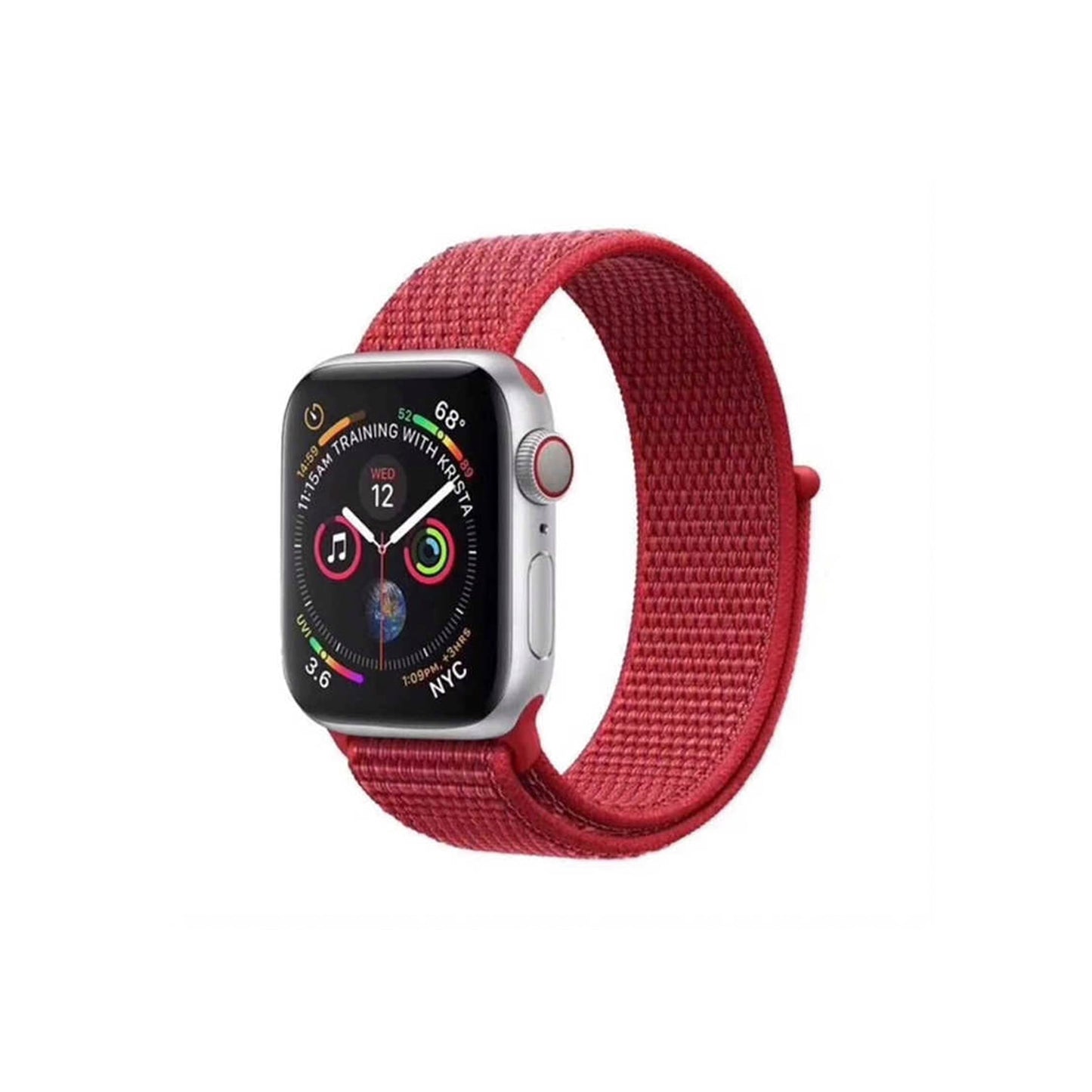 Apple Watch Velcro Kordon-Kırmızı