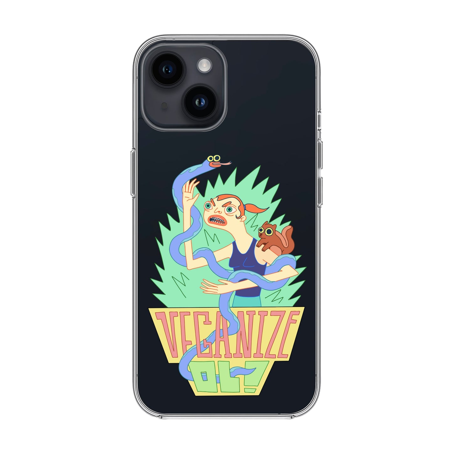 VEGANİZE-iPhone 14 Solid Kılıf