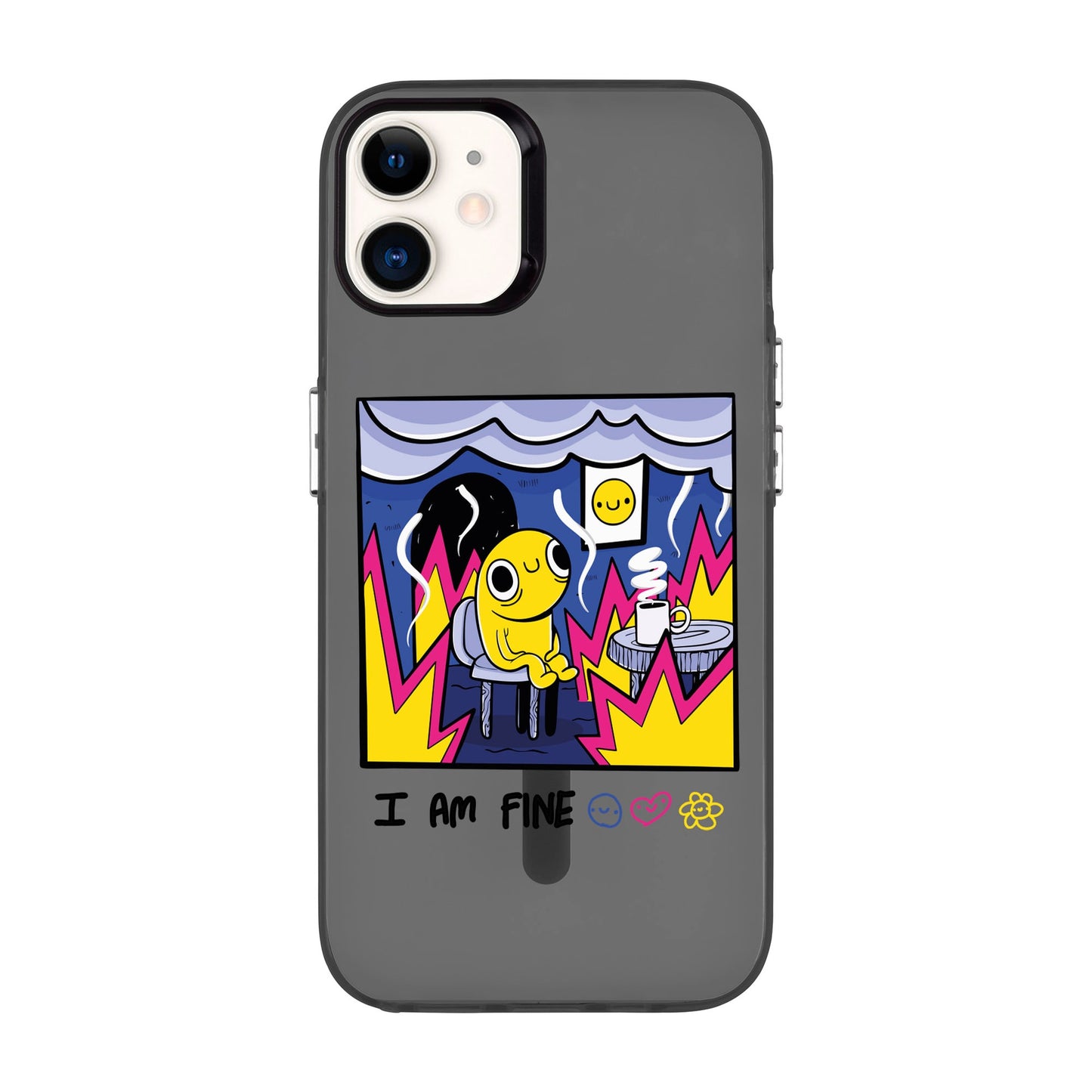 I AM FINE-iPhone 11 Hold Kılıf MagSafe Özellikli