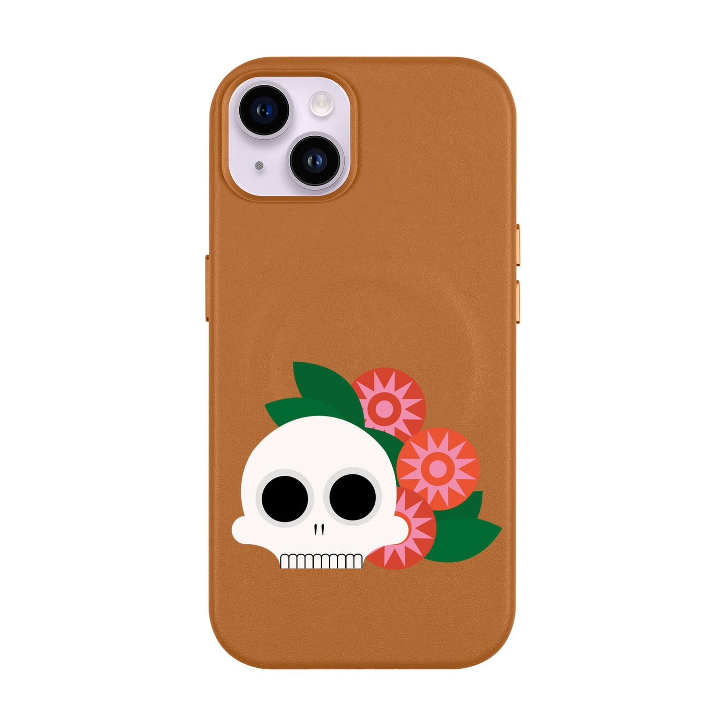 MEMENTO BLOOM-iPhone 14 Plus Leather Kılıf MagSafe Özellikli
