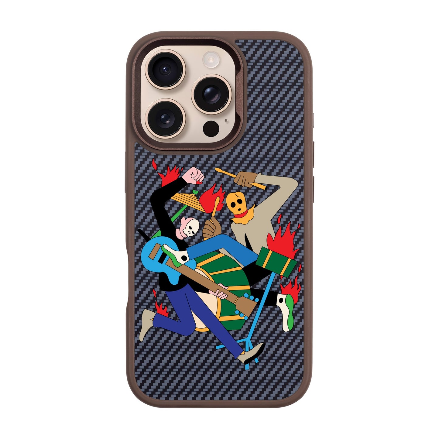 MONSTER MASH-iPhone 16 Pro Plaid Kılıf MagSafe Özellikli