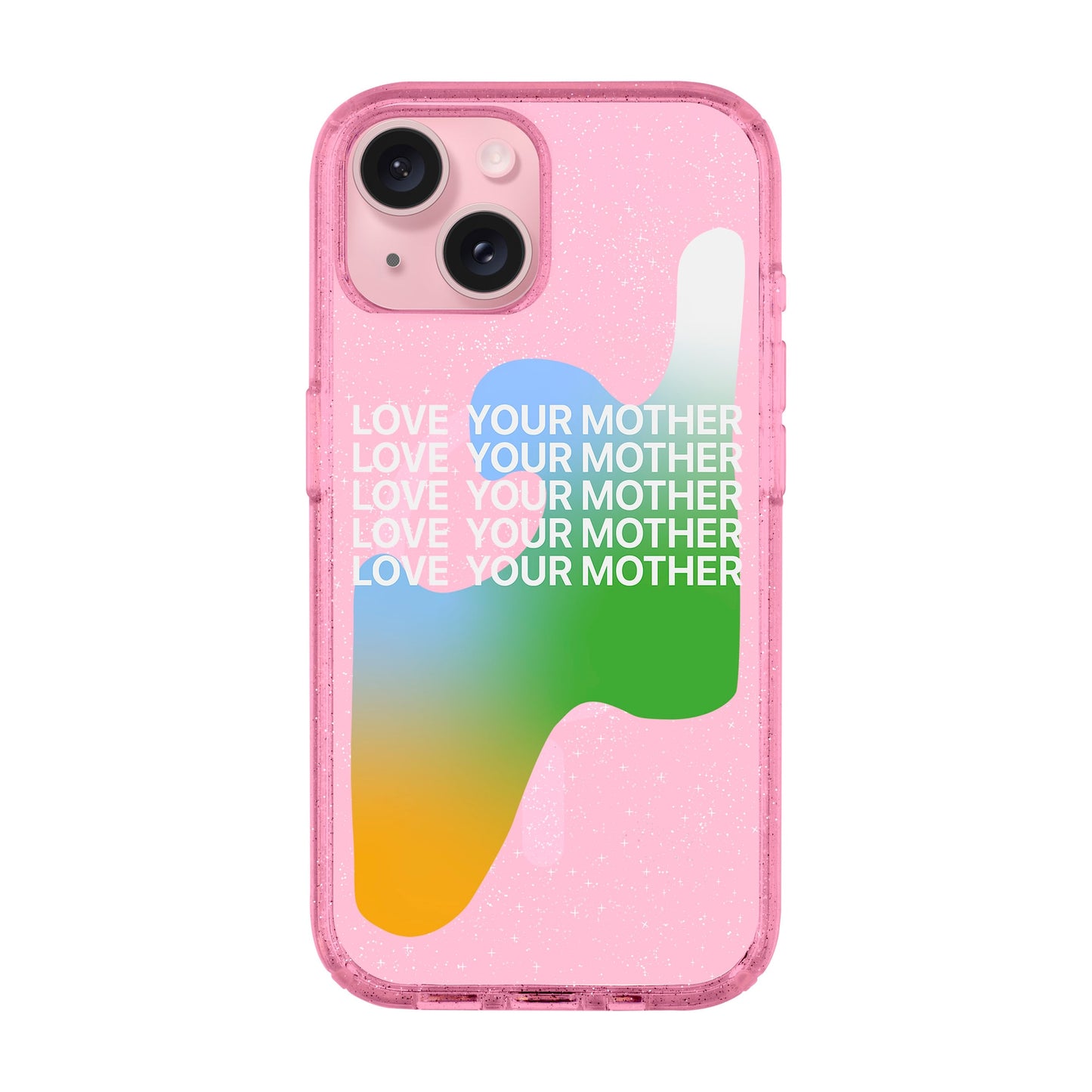 LOVE YOUR MOTHER-iPhone 15 Plus Shiny Kılıf MagSafe Özellikli