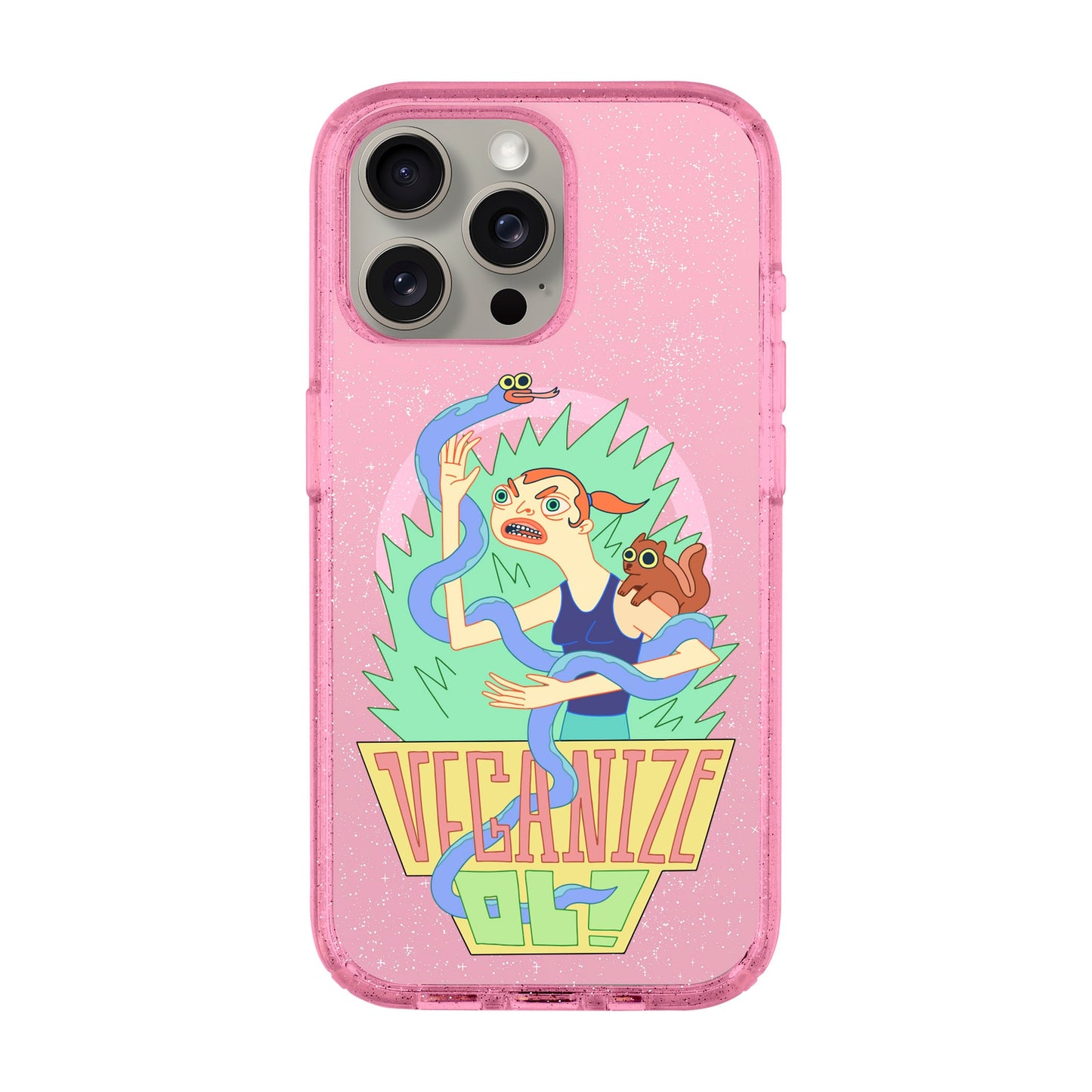 VEGANİZE-iPhone 15 Pro Max Shiny Kılıf MagSafe Özellikli