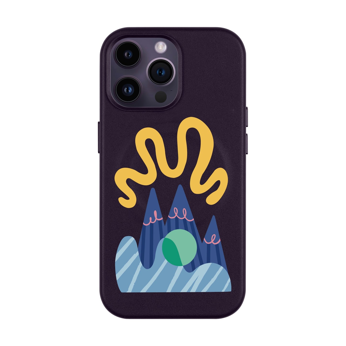 MOUNTAIN-iPhone 14 Pro Max Leather Kılıf MagSafe Özellikli