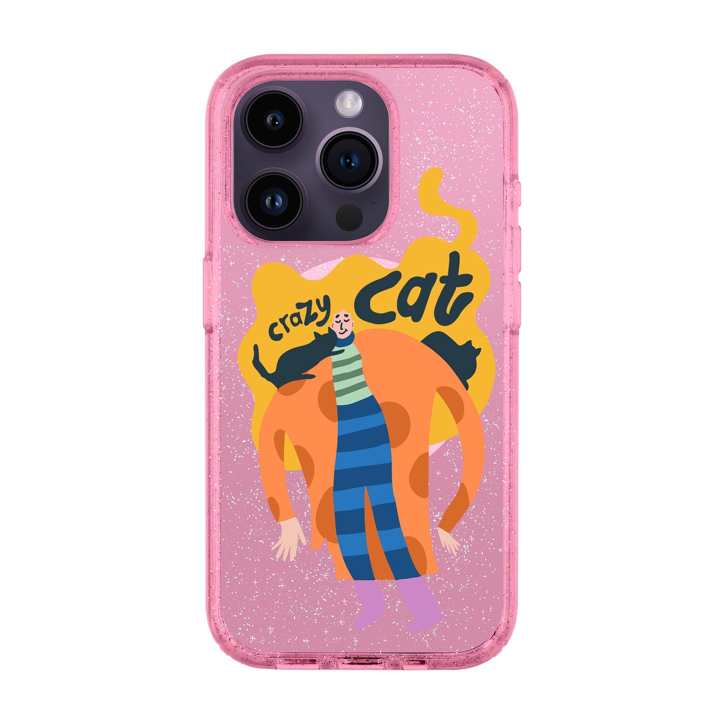 CRAZY CAT-iPhone 14 Pro Shiny Kılıf MagSafe Özellikli