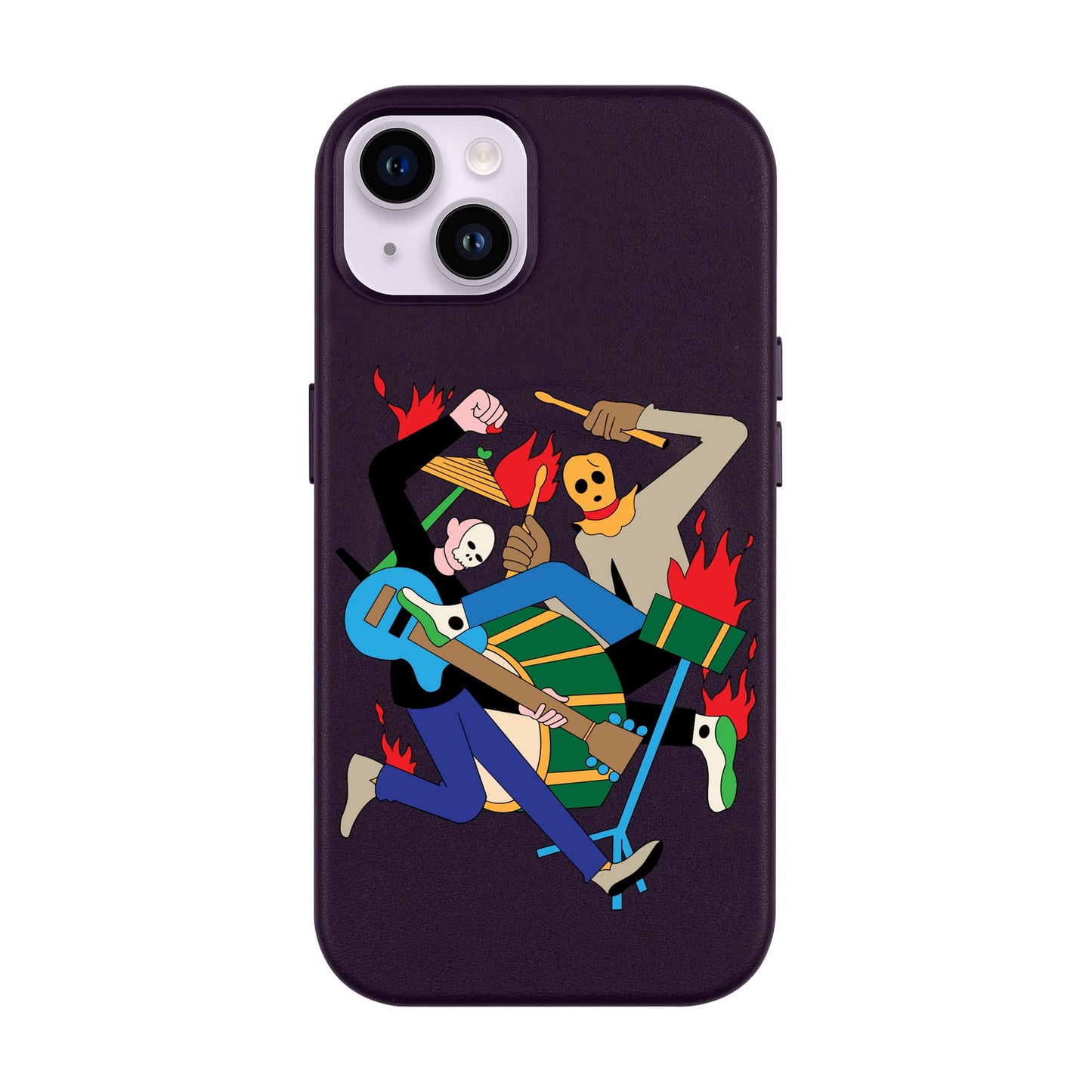MONSTER MASH-iPhone 14 Plus Leather Kılıf MagSafe Özellikli