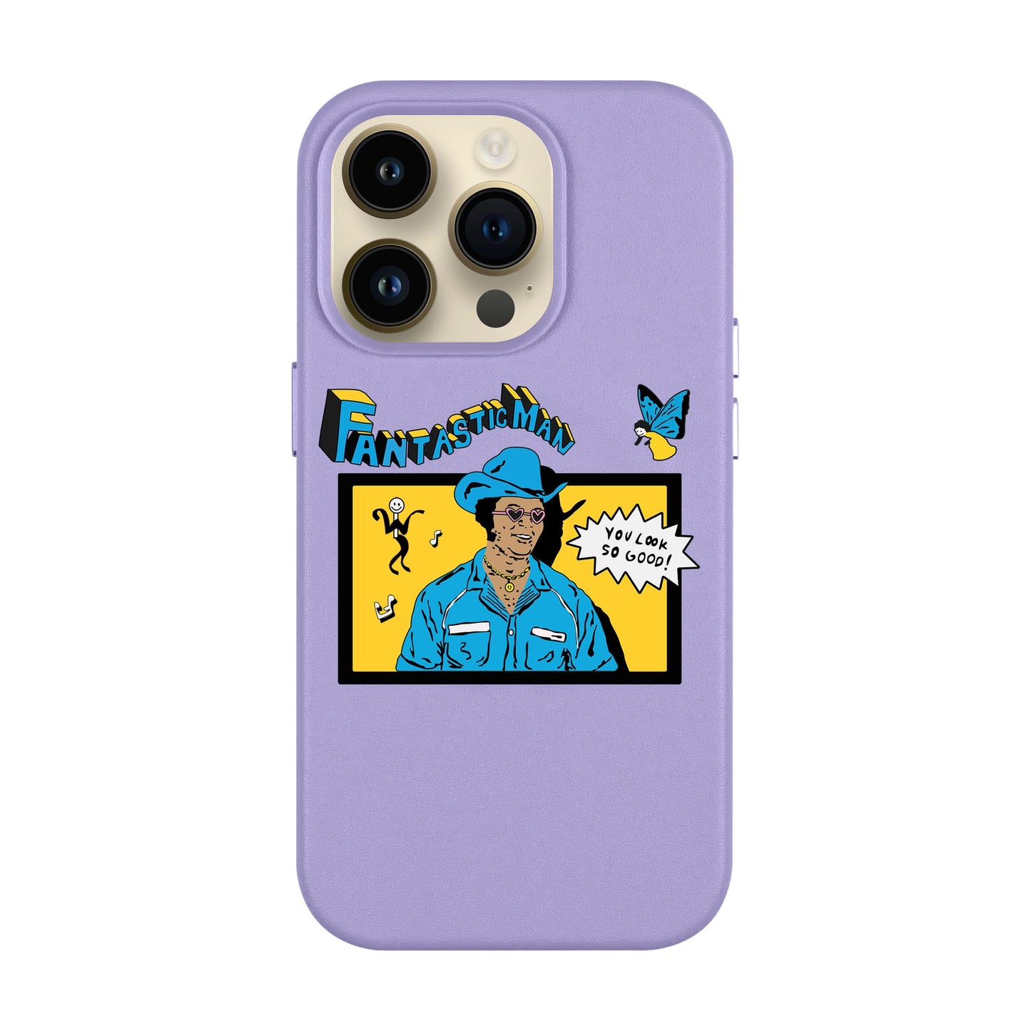FANTASTIC MAN-iPhone 14 Pro Max Leather Kılıf MagSafe Özellikli