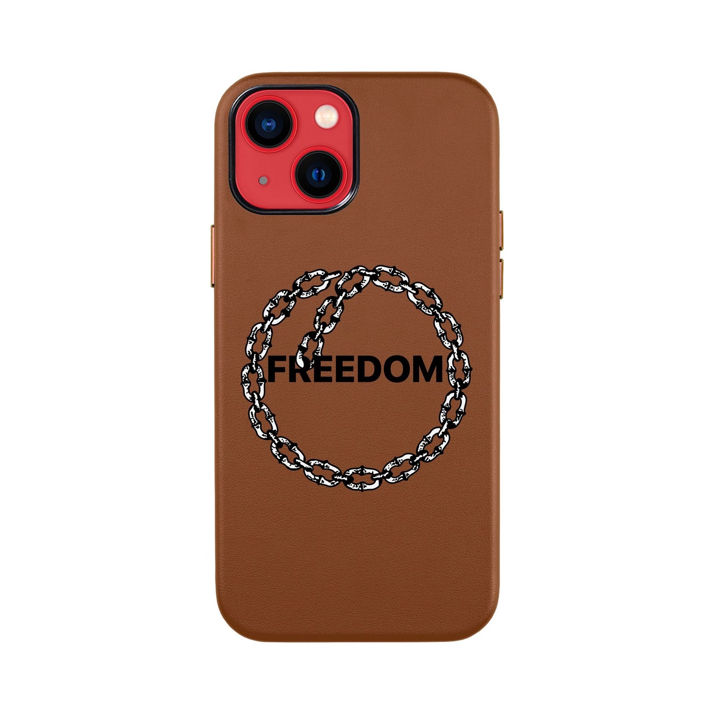 FREEDOM-iPhone 13 Mini Leather Kılıf