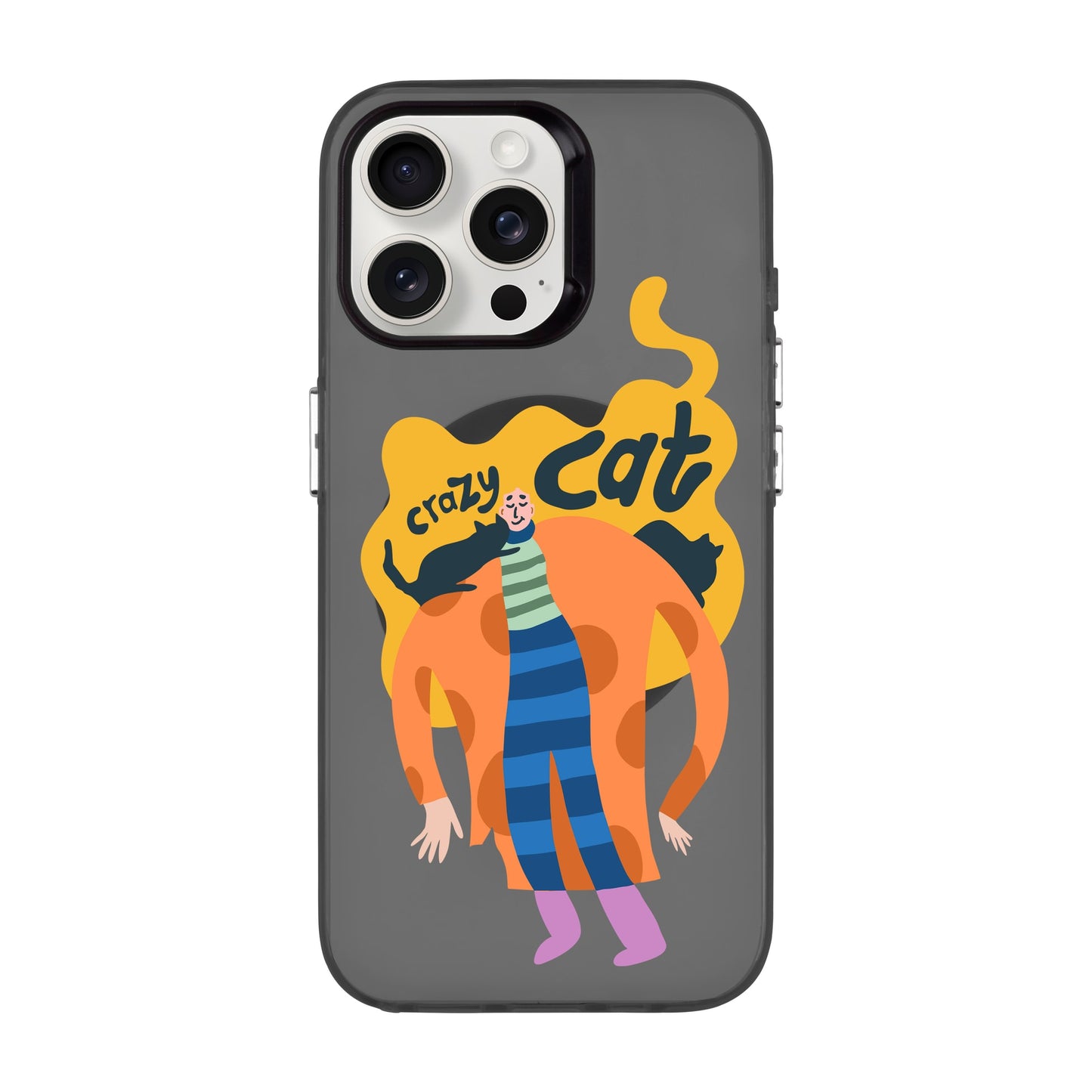 CRAZY CAT-iPhone 15 Pro Max Hold Kılıf MagSafe Özellikli