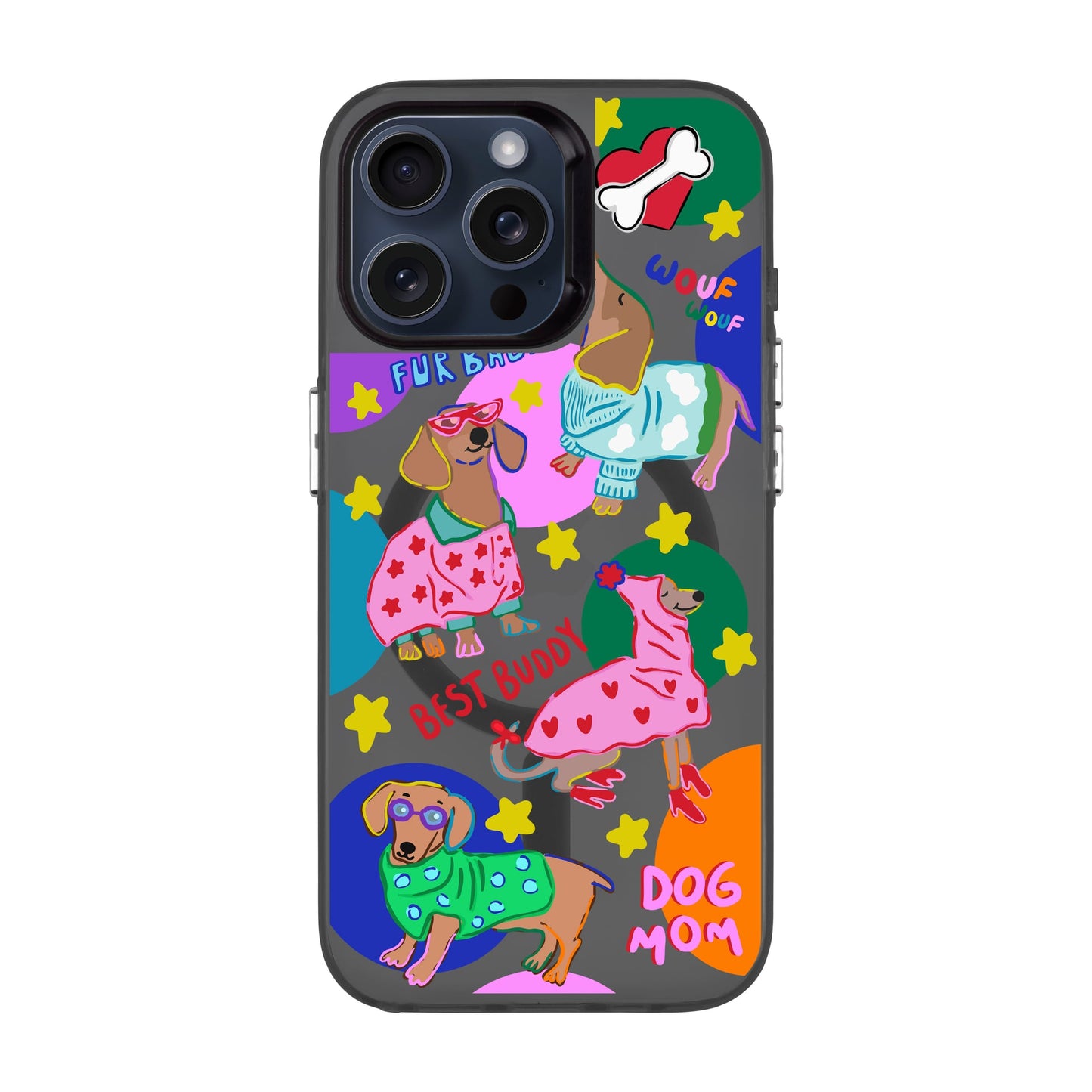 DOG MOM-iPhone 15 Pro Max Hold Kılıf MagSafe Özellikli