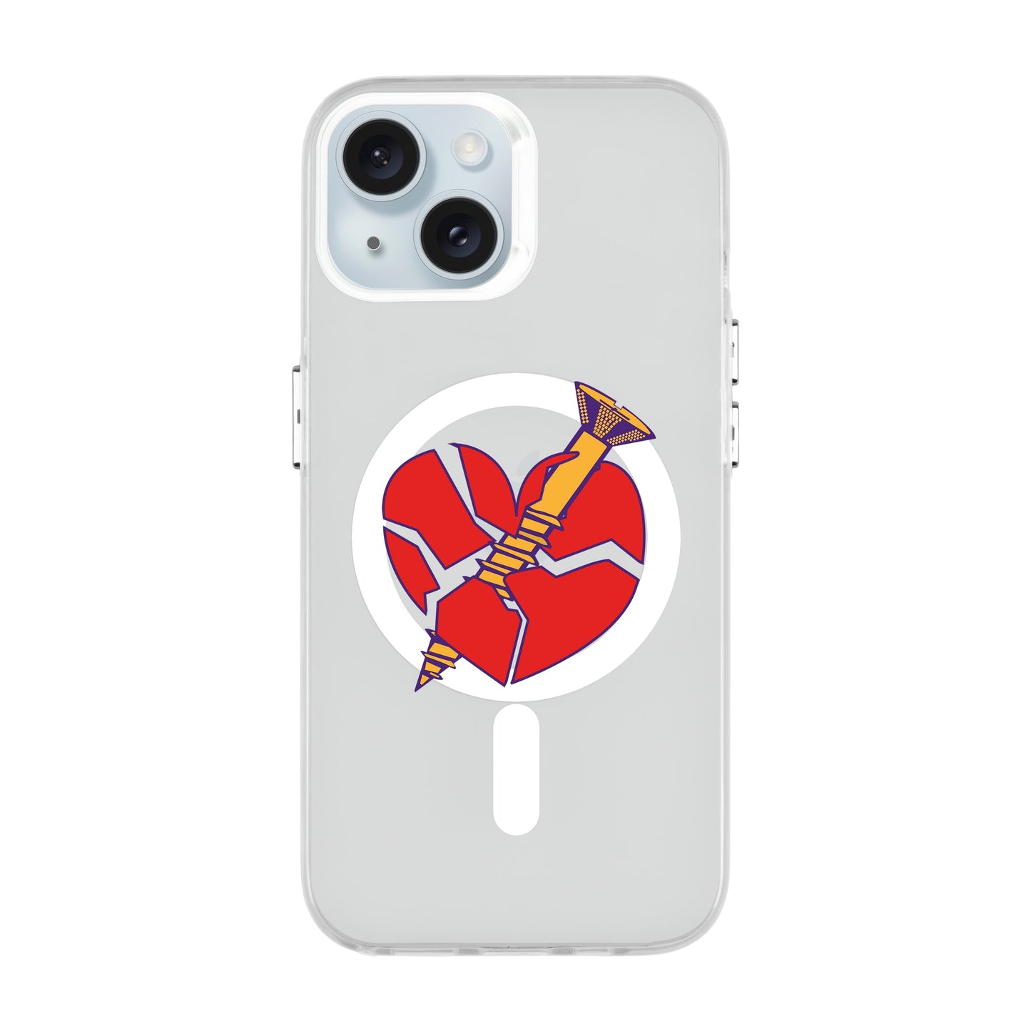 BROKEN HEART-iPhone 15 Hold Kılıf MagSafe Özellikli