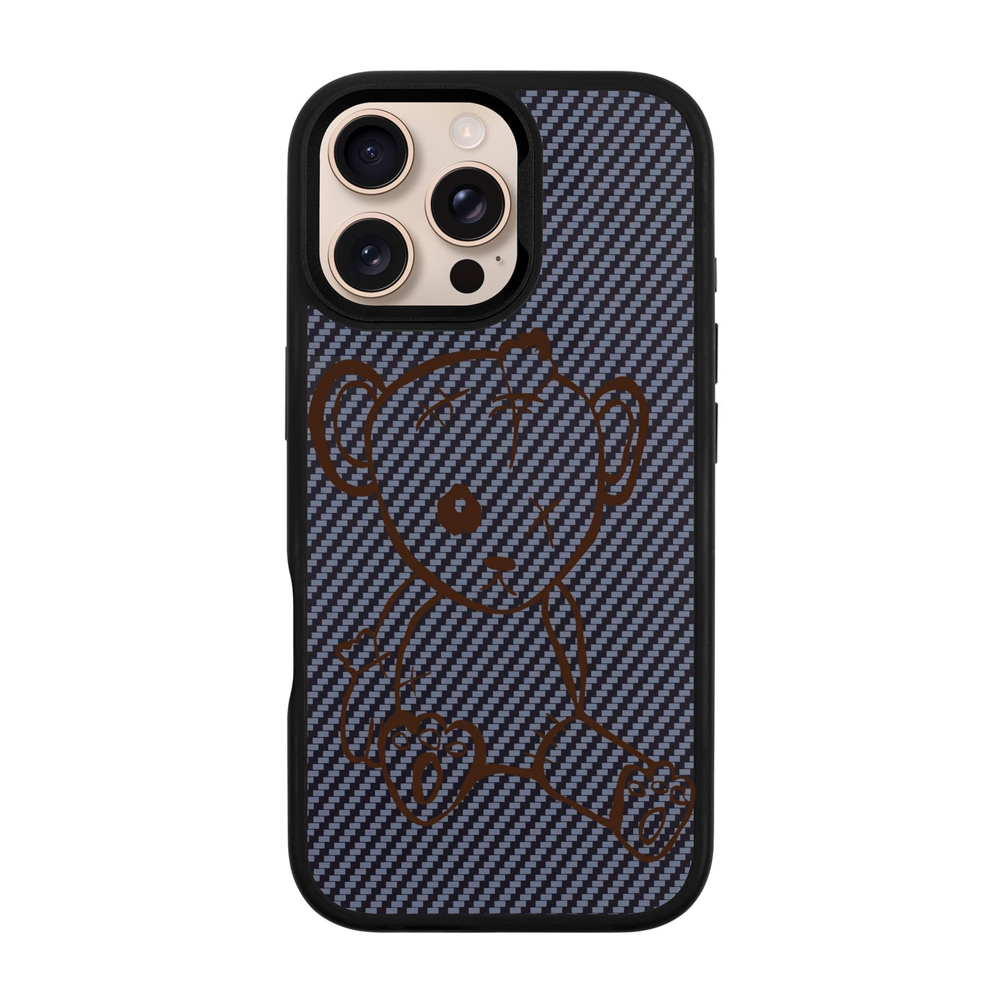 BABY BEAR-iPhone 16 Pro Max Plaid Kılıf MagSafe Özellikli