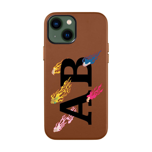 SHOOTİNG STAR KİŞİSELLEŞTİRİLMİŞ-iPhone 14 Leather Kılıf