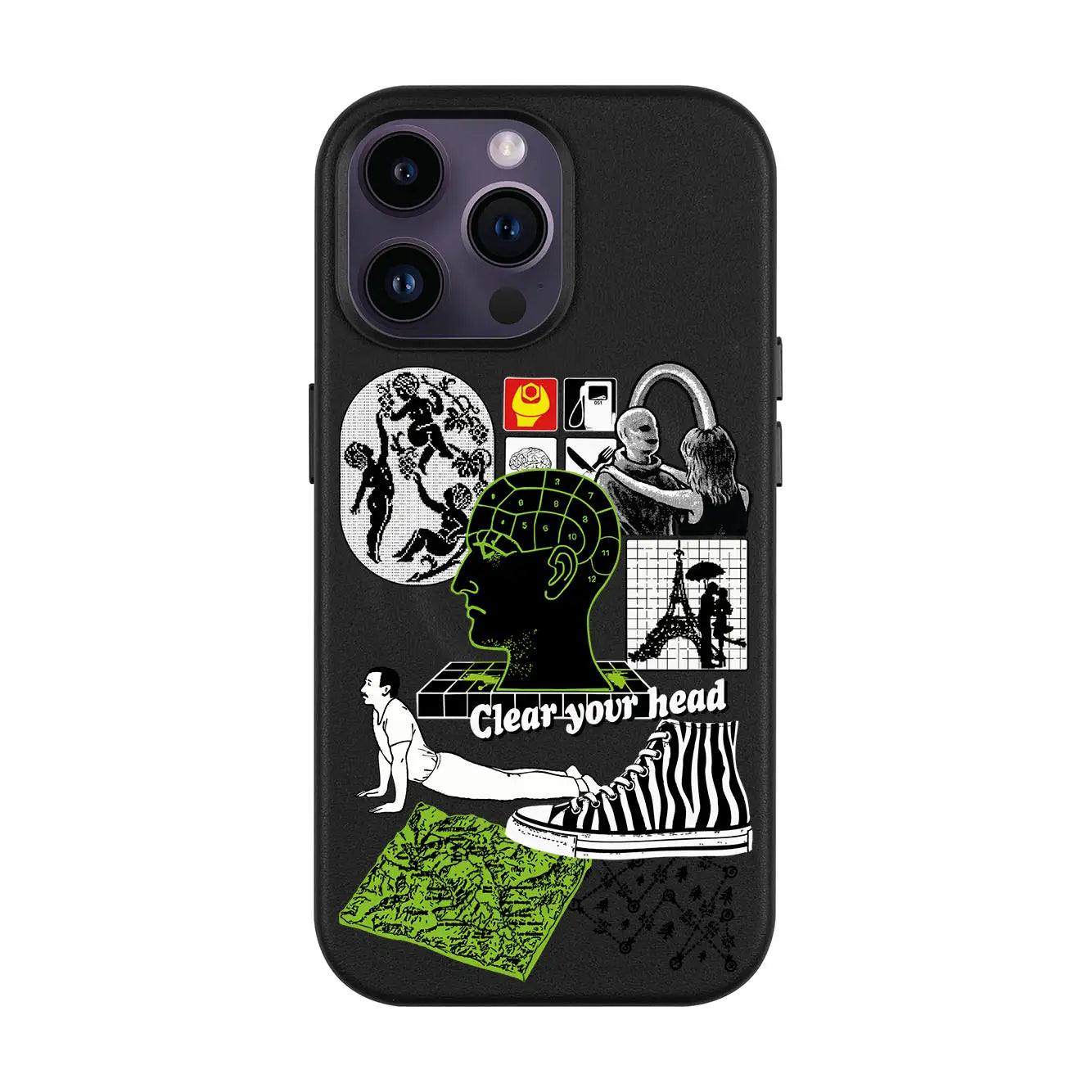 CLEAR YOUR HEAD-iPhone 14 Pro Max Leather Kılıf MagSafe Özellikli