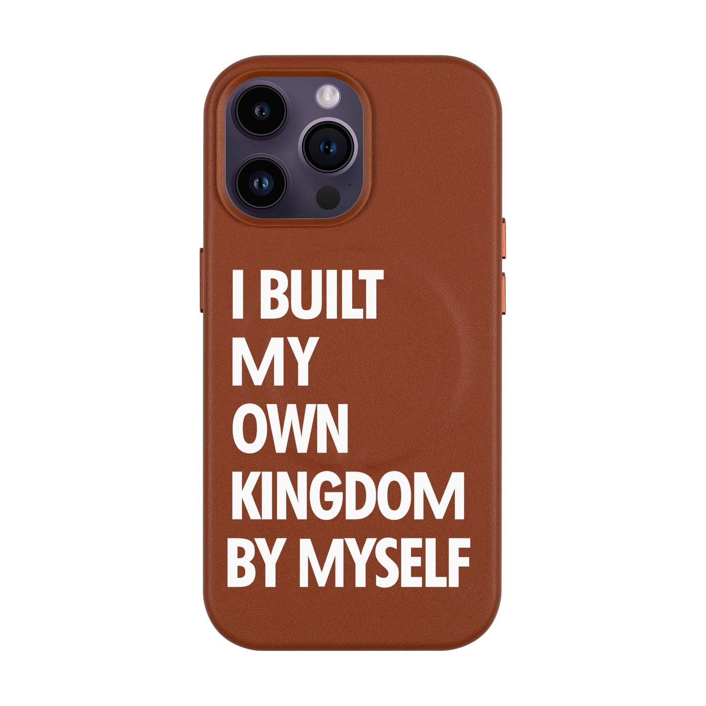 KINGDOM-iPhone 14 Pro Max Leather Kılıf MagSafe Özellikli