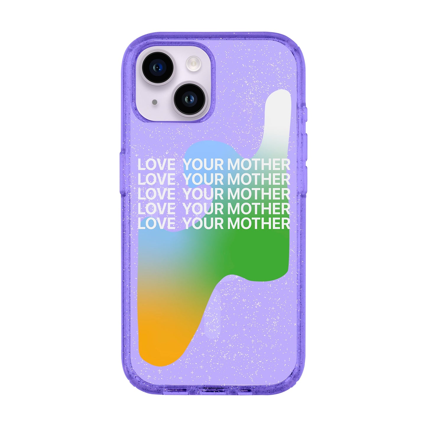 LOVE YOUR MOTHER-iPhone 14 Shiny Kılıf MagSafe Özellikli