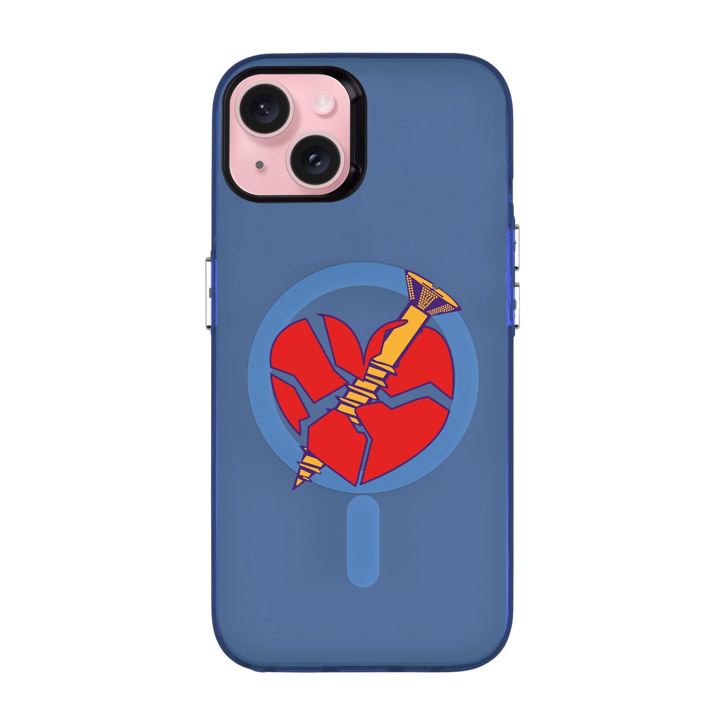 BROKEN HEART-iPhone 15 Plus Hold Kılıf MagSafe Özellikli