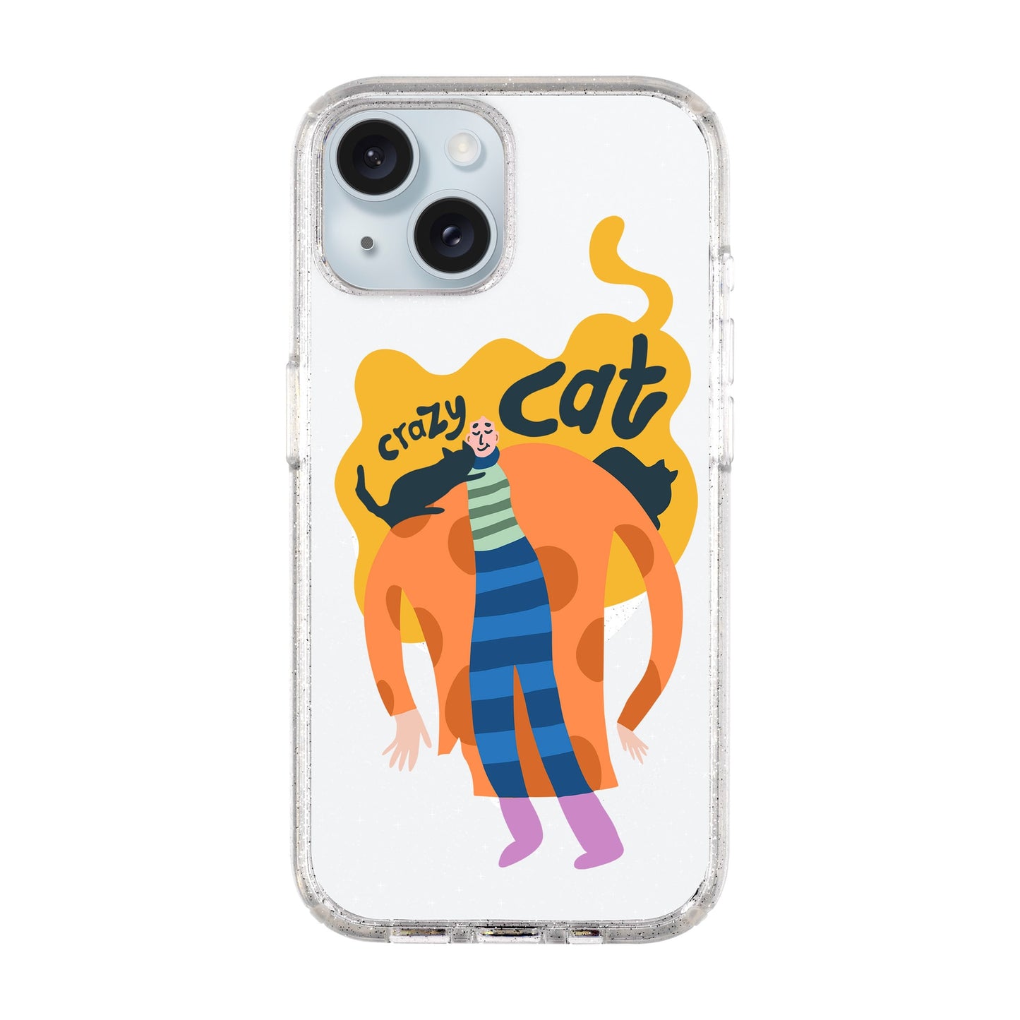 CRAZY CAT-iPhone 14 Plus Shiny Kılıf MagSafe Özellikli