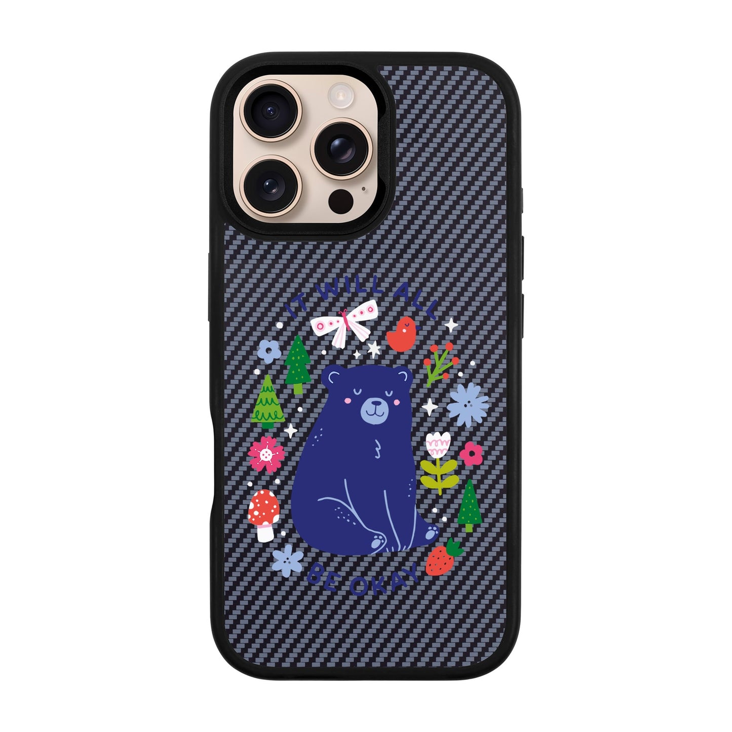 BE OKAY-iPhone 16 Pro Max Plaid Kılıf MagSafe Özellikli