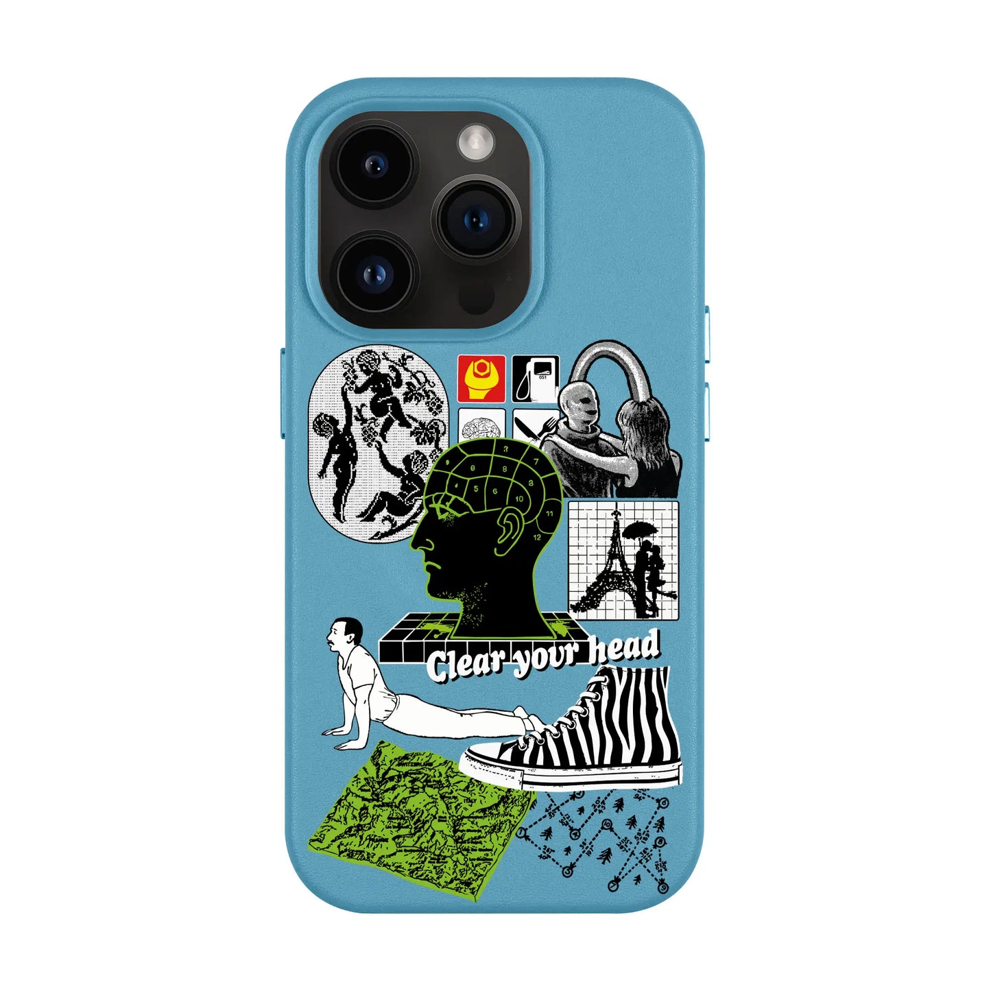 CLEAR YOUR HEAD-iPhone 14 Pro Leather Kılıf MagSafe Özellikli
