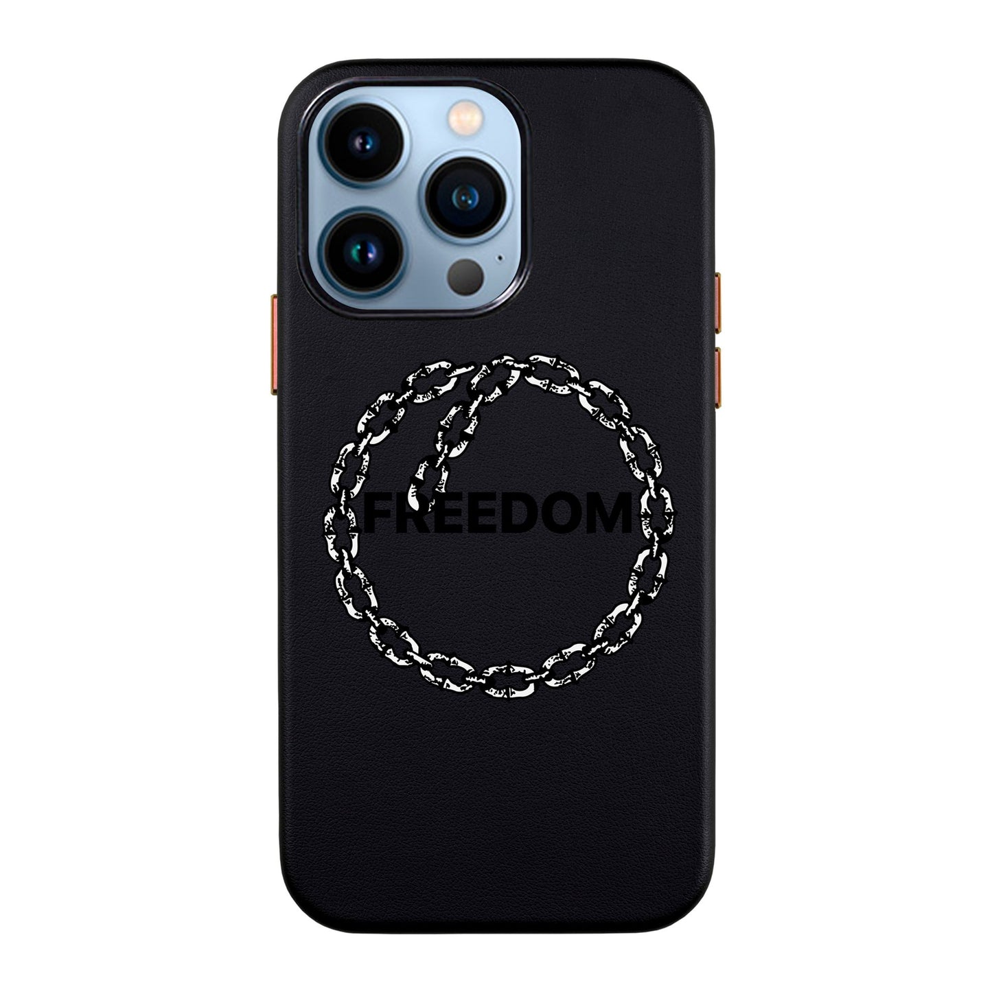 FREEDOM-iPhone 13 Pro Max Leather Kılıf