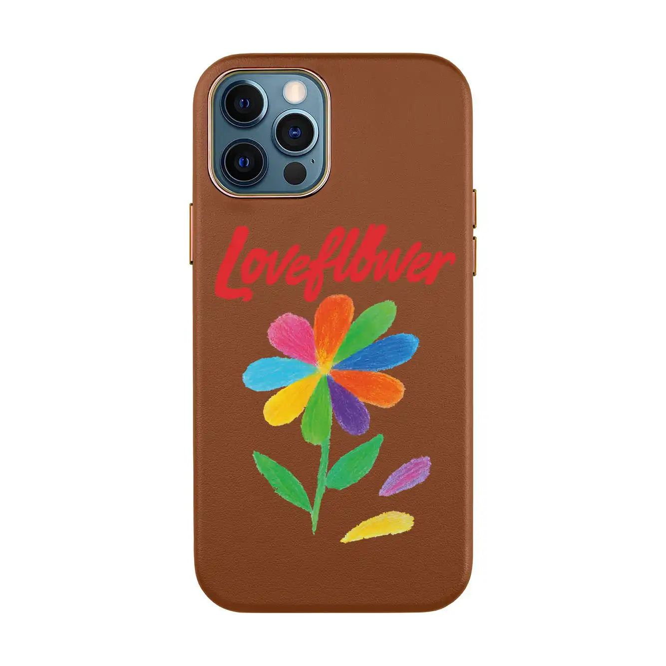 LOVE FLOWER-iPhone 11 Pro Leather Kılıf