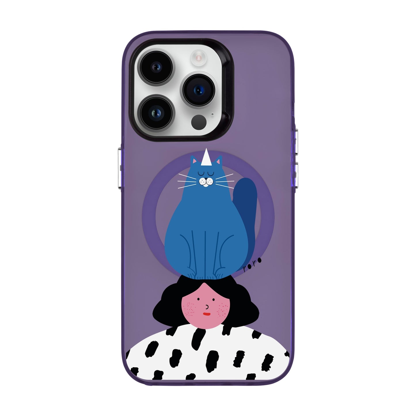 NAUGHTY CAT-iPhone 14 Pro Hold Kılıf MagSafe Özellikli