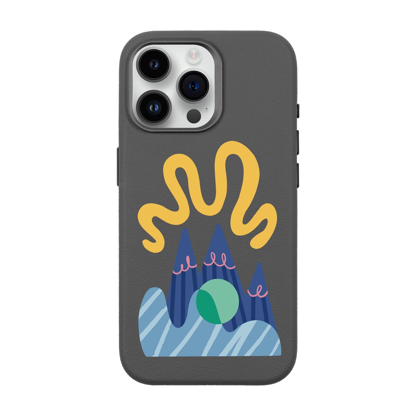 MOUNTAIN-iPhone 14 Pro Max Leather Premium Kılıf MagSafe Özellikli