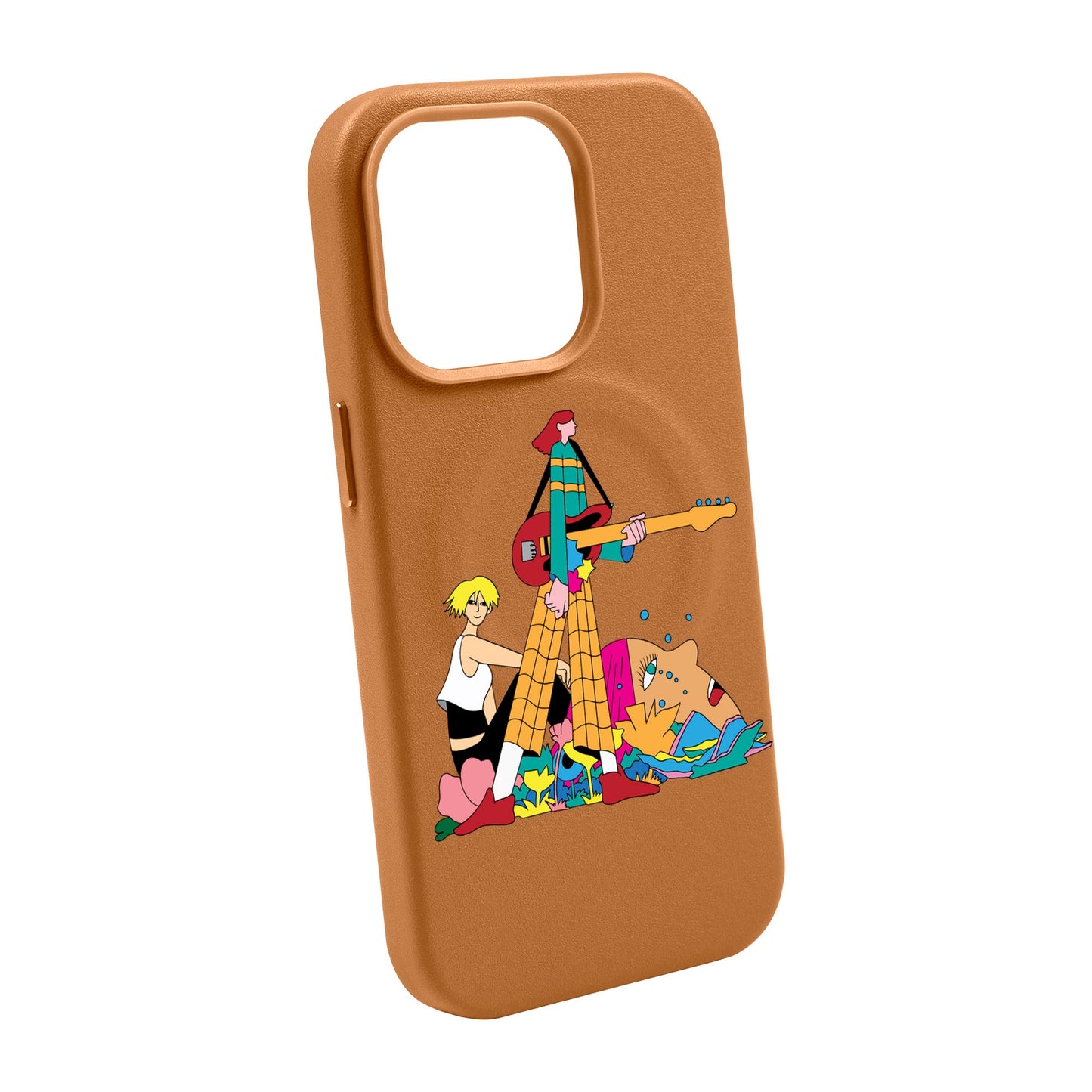 HER BAND-iPhone 14 Pro Max Leather Kılıf MagSafe Özellikli