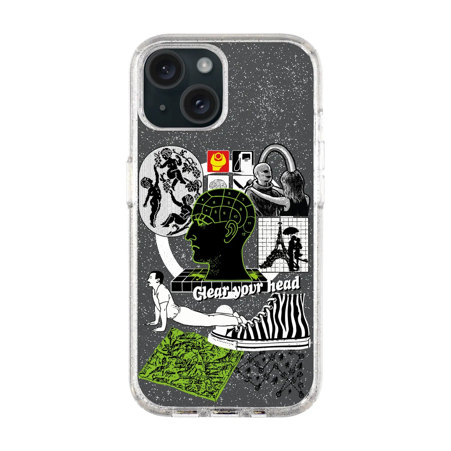 CLEAR YOUR HEAD-iPhone 15 Shiny Kılıf MagSafe Özellikli