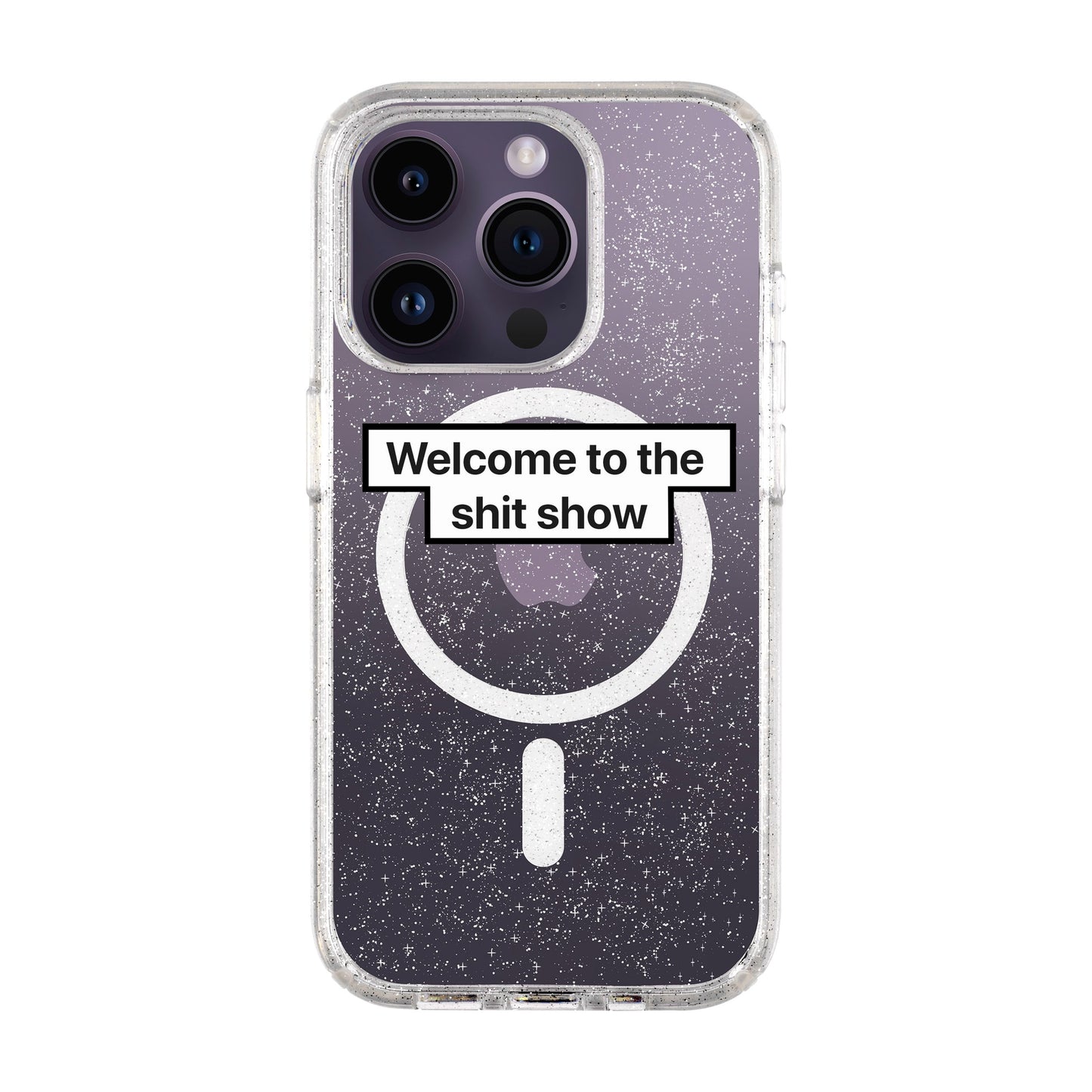 WELCOME-iPhone 14 Pro Shiny Kılıf MagSafe Özellikli
